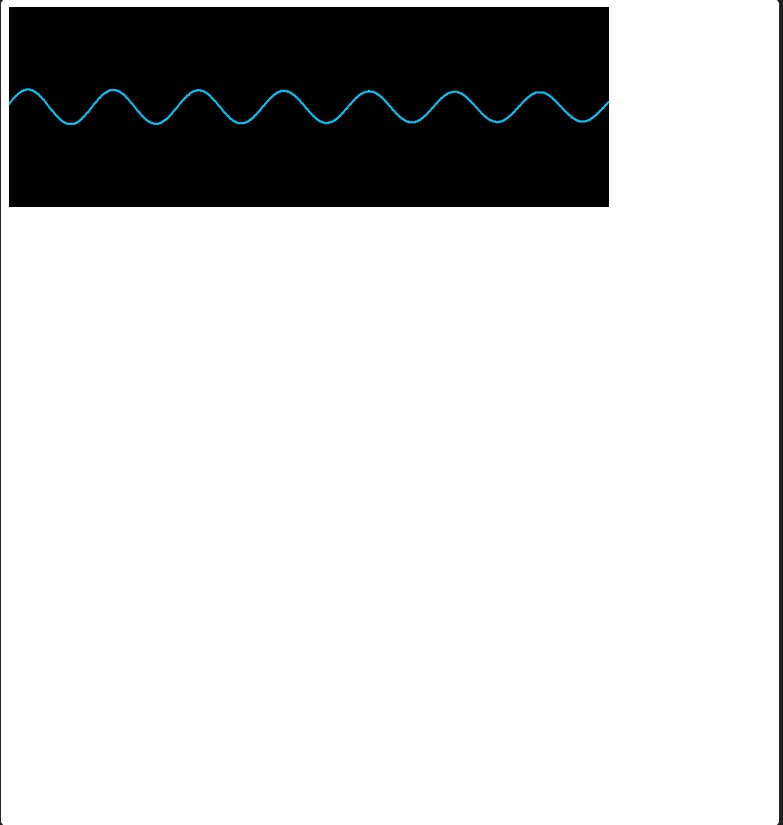 I started to experiment with sound using p5.js. Here I created an oscillator with a visual representation of it. 
