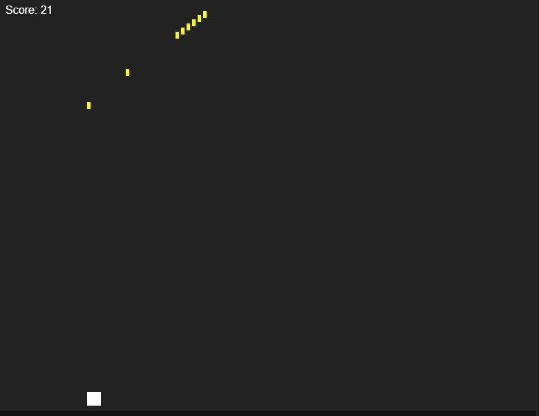 I used css to change the colors so that the player and bullets looked better since blue was hard to see. 