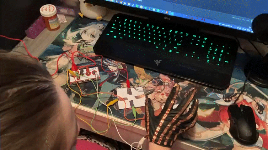 I was in denial at this point and after moving more wires around resorted to tapping the space button repeatedly hoping it would work. Unsurprisingly, it didn't and I moved on.