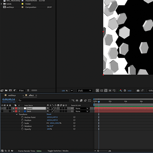 As I was making the effect I had a bit of trouble with my layers before I switched them to fix them like Steve did in his tutorial.