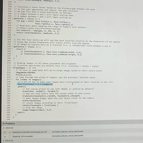 When doing my second design I changed the value of the liveliness from 0.5 to see what would happen.