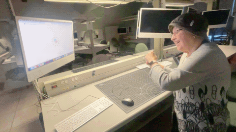 While working on the webpage and testing it, my grandma used the website and showed how it worked.